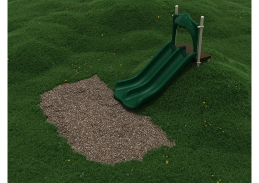 4 Foot Double Straight Embankment Slide