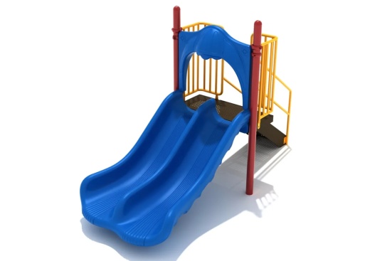 3 Foot Double Straight Slide for Ultimate Playground Fun