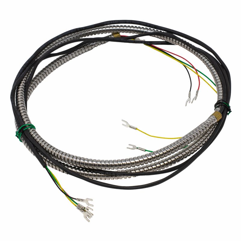 4' Armored Handset Cord 5' Wires