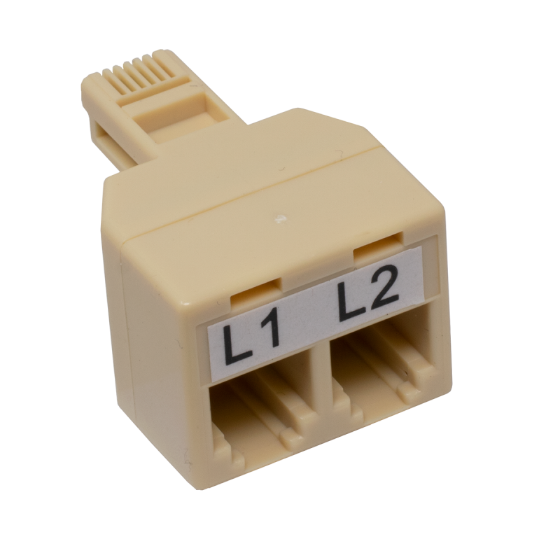 Line 1 Line 2 T Adapter