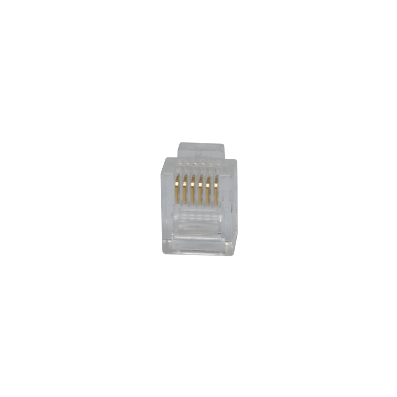 Modular 6P6c Solid Wire Plugs (100 Count)