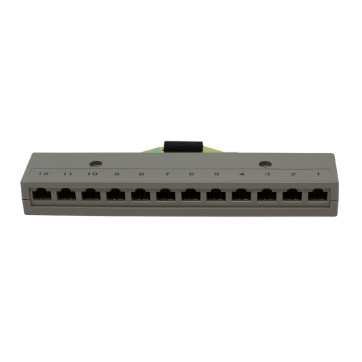 12 Port 2 Pair RJ-45 Harmonica with Female Amp Connector