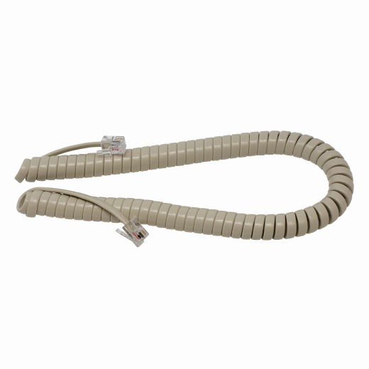 7' Ash Coiled Handset Cord