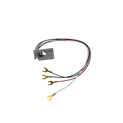 616D Modular Handset Jack - 4P4C Female Jack with Spades for 2500 Desk Phones