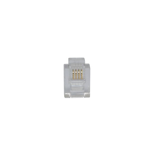 Modular 6P4c Flat Wire Plugs (50 Pieces)