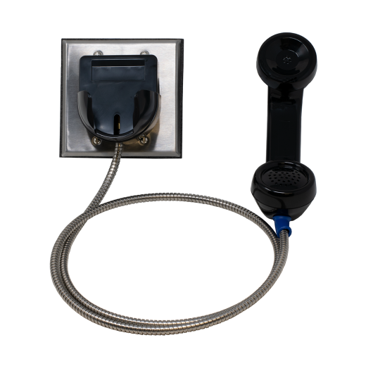 Outdoor Rated Telephone with Black Plastic Hookswitch