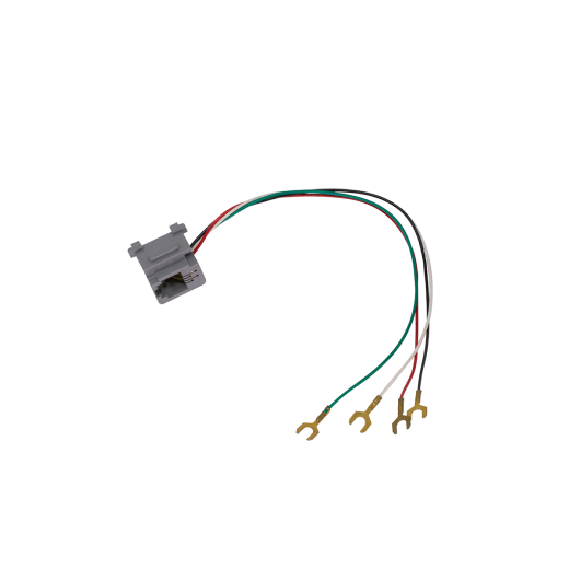 616-T Modular Handset Jack - 4P4C Female Jack with Spades