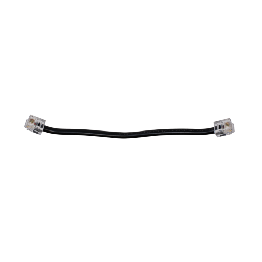 6" Black 4 Conductor (6P4c) Telephone Line Cord