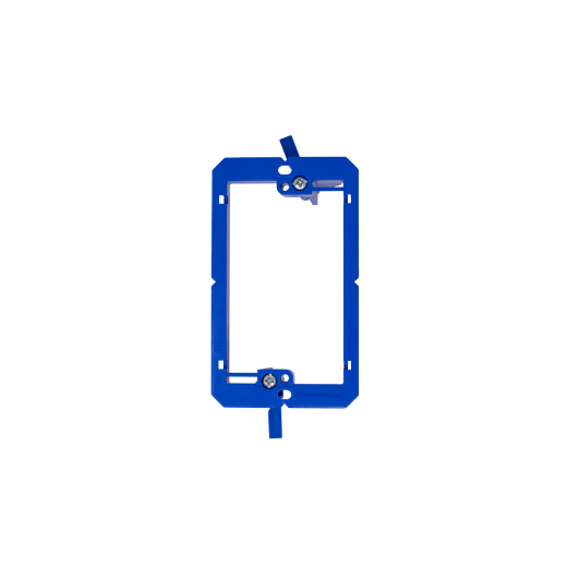 Single Gang Low Voltage Mounting Bracket (Blue)