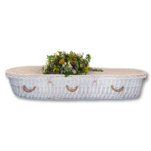 Passages White Willow Casket