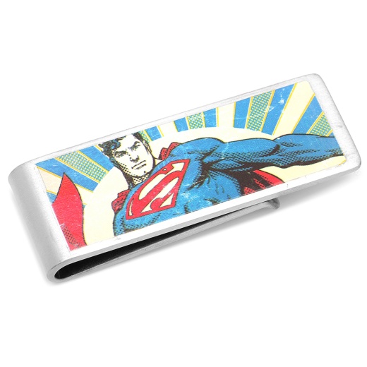 Vintage Superman Money Clip - Blue / One Size