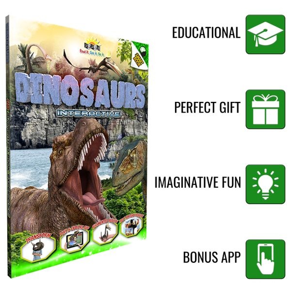 Popar Dinosaurs 4D Smart Books & App Package