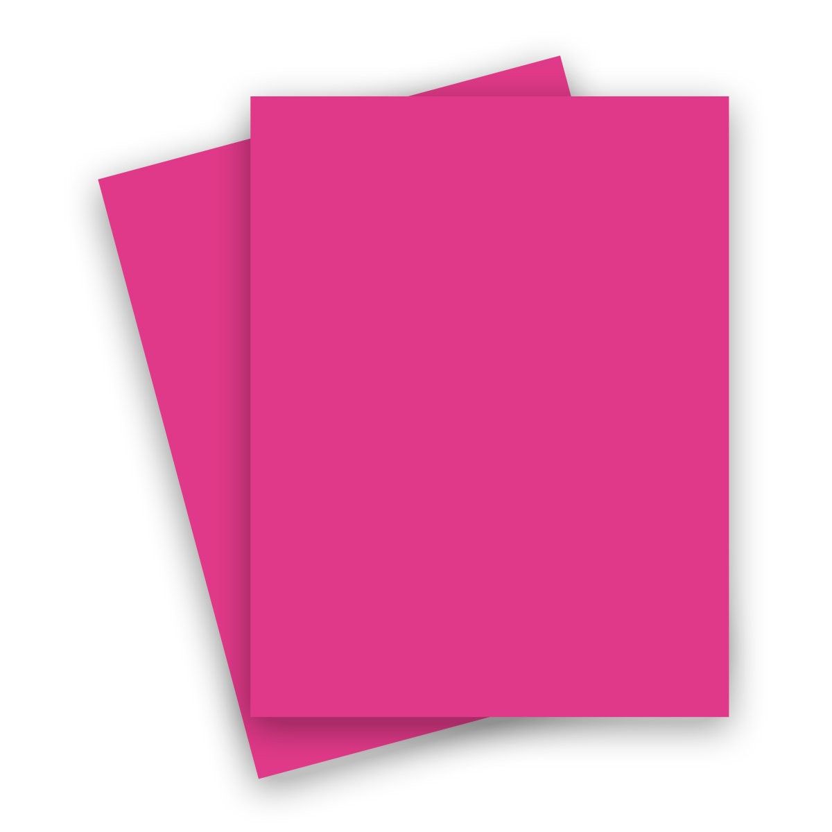 Basic Bright Pink (Razzle Berry) Card Stock Paper - 8.5 X 11 - 100Lb Cover  (270Gsm) - 100 Pk