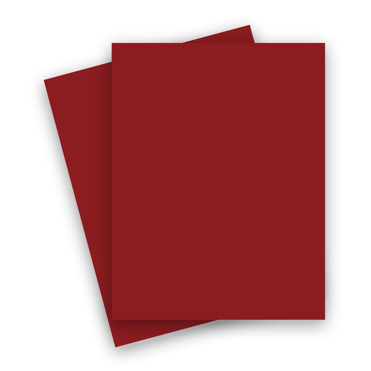 Plike (Plastic-Like) Paper - 8.5 x 11 - RED - 122LB COVER - 25 PK