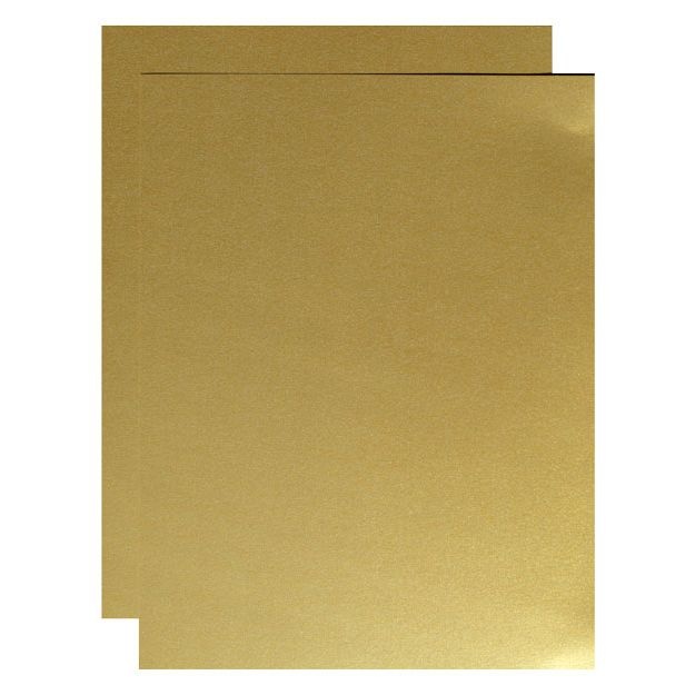 FAV Shimmer Pure Gold - 8.5 x 11 Card Stock Paper - 92lb Cover