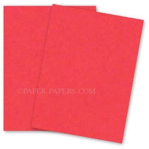 Astrobrights 8.5X11 Card Stock Paper - RE-ENTRY RED - 65lb Cover