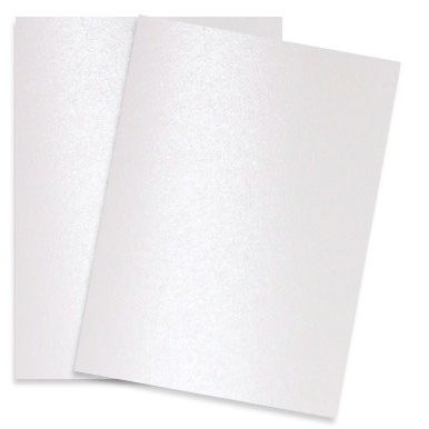 Shine Pearl White Digital - Shimmer Metallic Card Stock Paper - 13