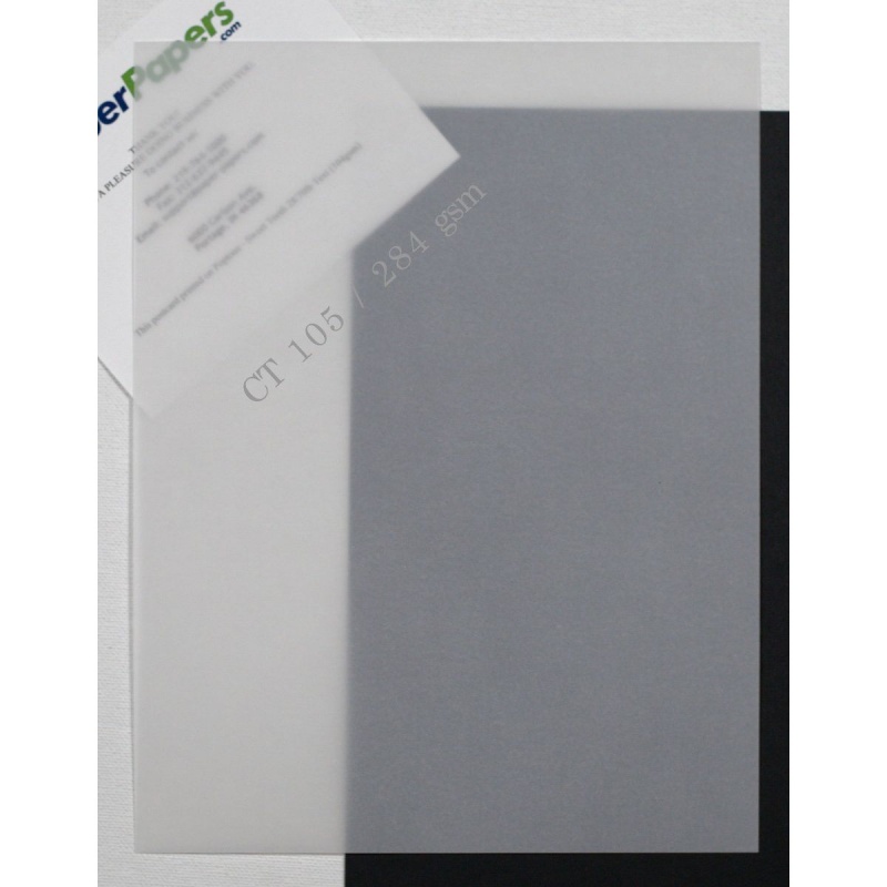 Ct Clear Translucent (Vellum) 105Lb Dt Cover 8.5 X 11 Paper - 100 Pk