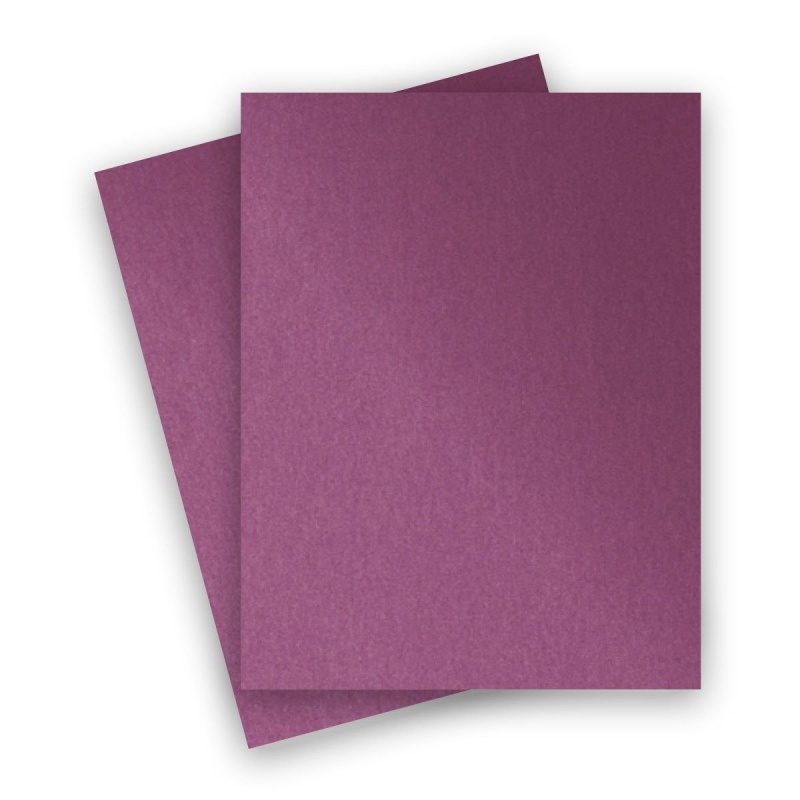 Metallic - 8.5X11 Card Stock Paper - ONYX - 105lb Cover (284gsm