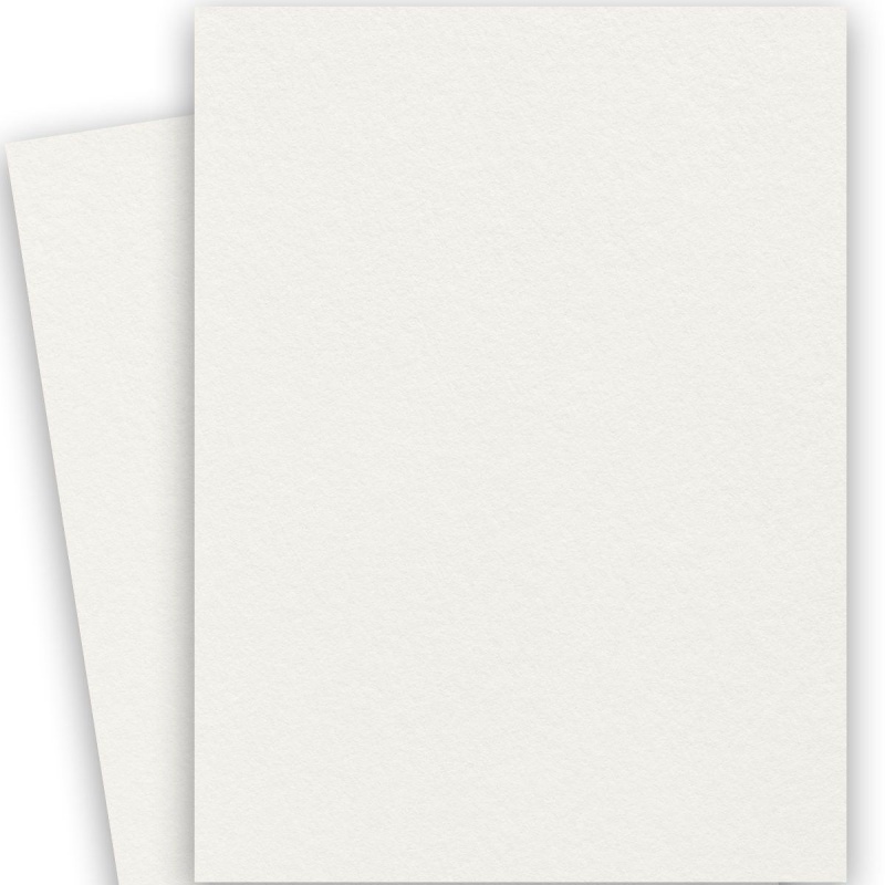 100% Cotton Pearl White - 8.5X11 Size Paper - 110lb Cover (297gsm