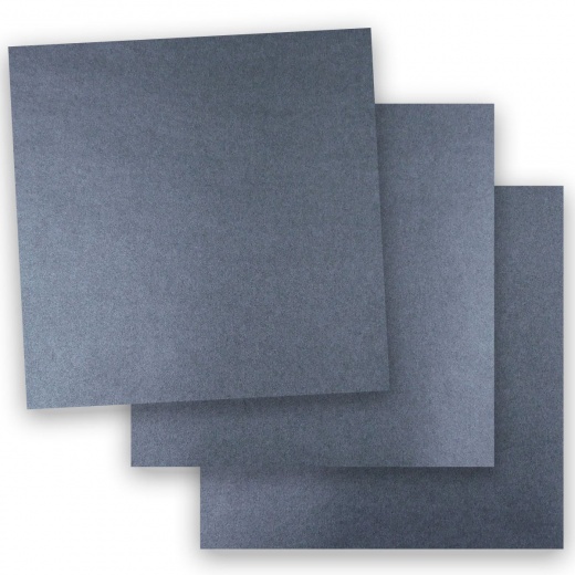 Shine BLUE SATIN - Shimmer Metallic Card Stock Paper - 12 x 18 - 92lb Cover