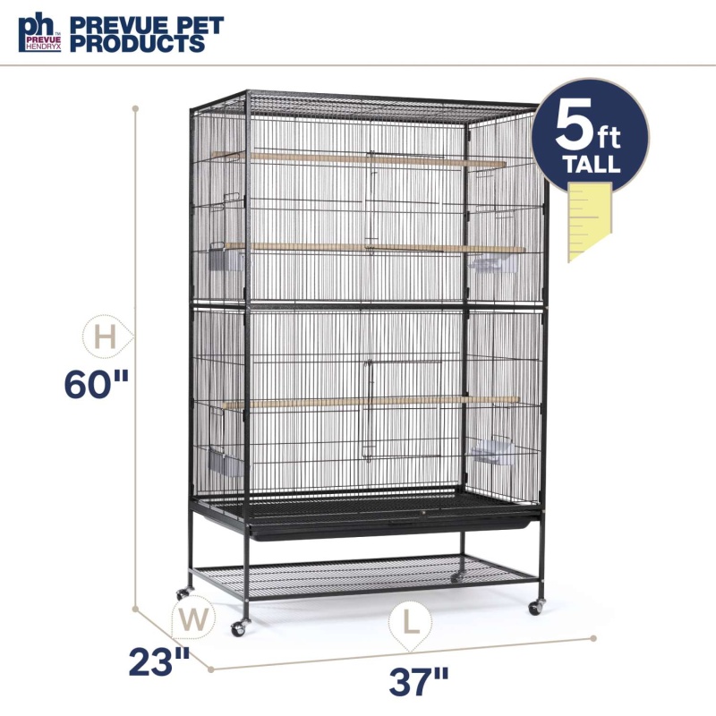 Three tier bird outlet cage