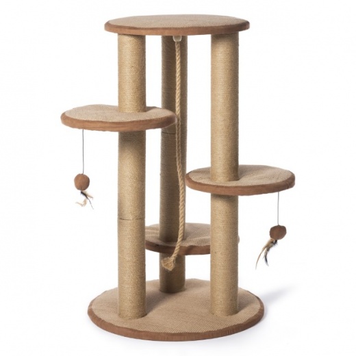 Kitty Power Paws Multi-Tier Cat Scratching Post 37" h