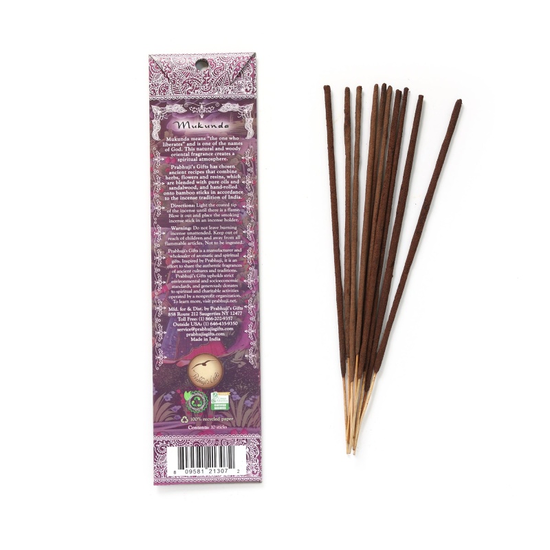 Incense Sticks Mukunda - Patchouli And Spices