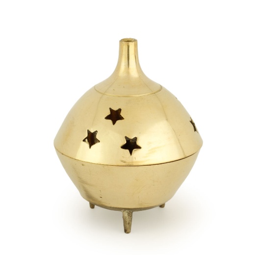 Brass Burner - 3 Legged Star Jali