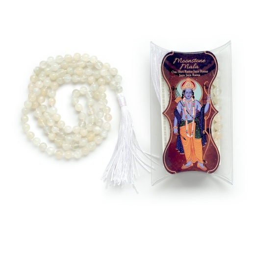 Moon Stone Prayer Mala Beads - 108 Prayer Beads for Meditation and Spirituality