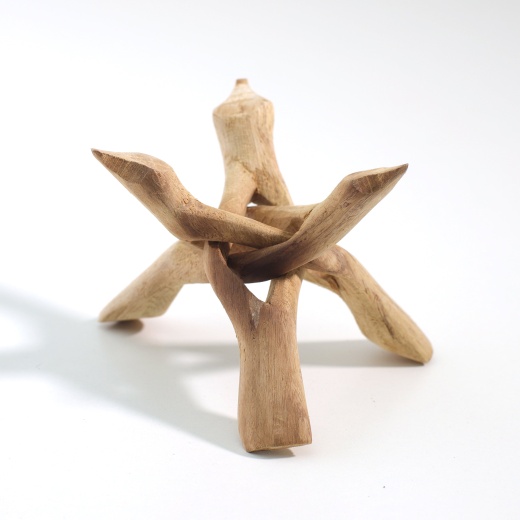 Tripod 6" Natural Rosewood (Fits Abalone Shells 5-7")