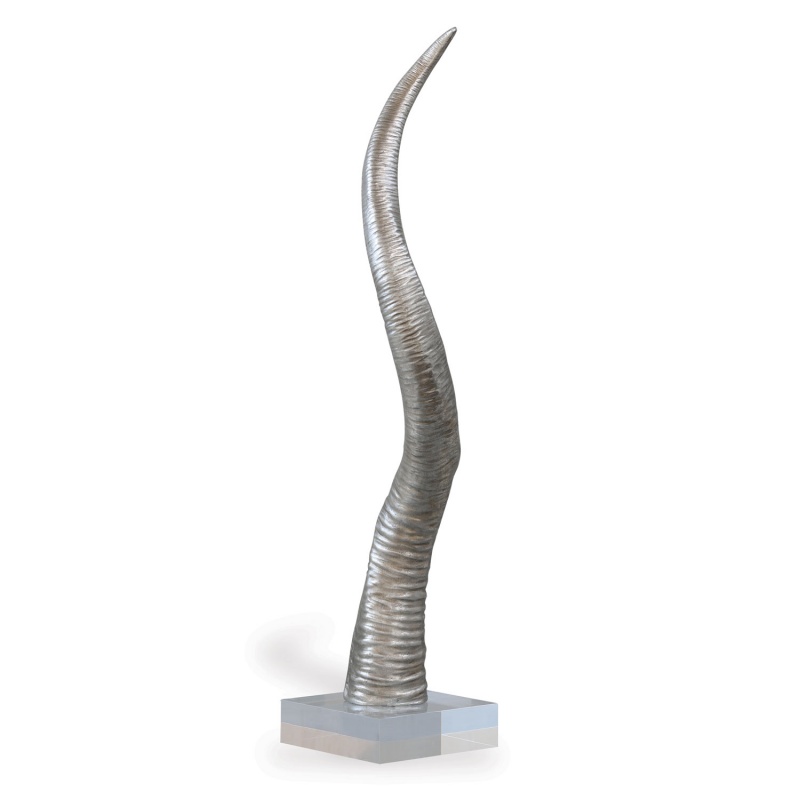 Safari Silver Horn Sculpture