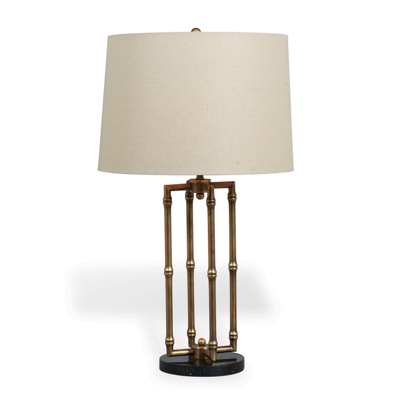 Miramar Brass Lamp 33"h