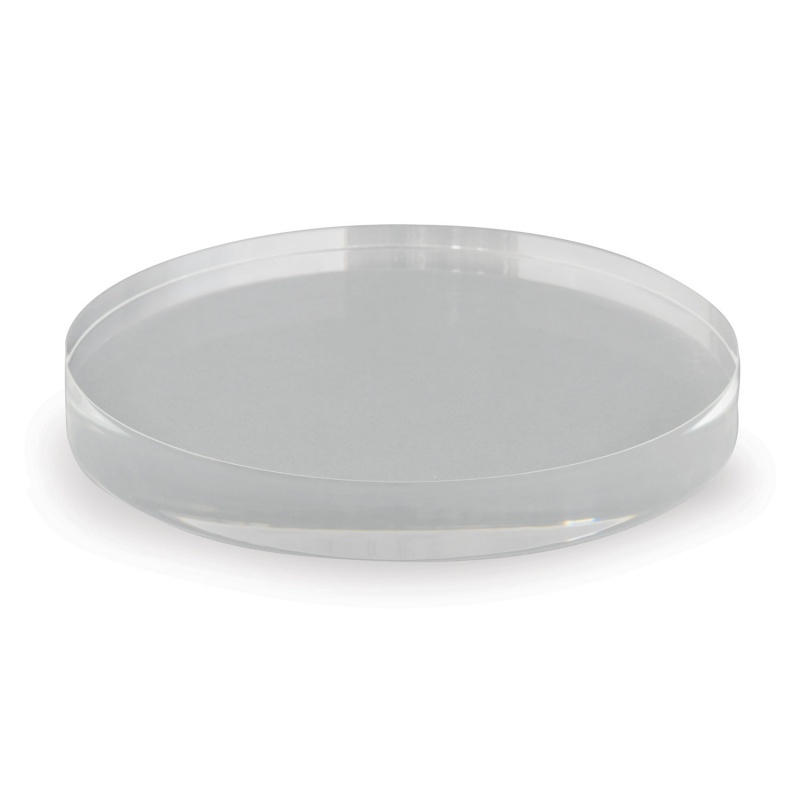 Clear Lucite Round Stand 5"D (Set Of 2)