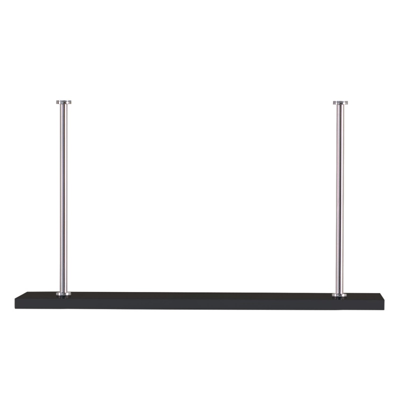Marais Additional Shelf Black/Nickel Kit 36"w