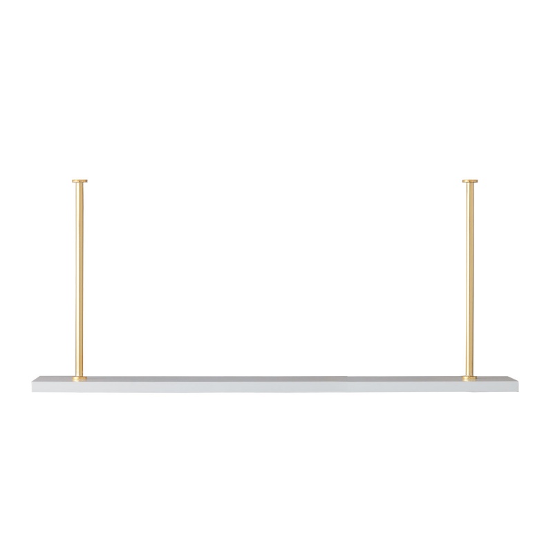 Marais Additional Shelf White/Gold Kit, 48"W