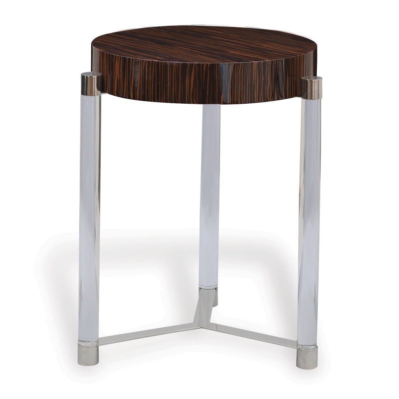 Maxwell Brown Veneer Accent Table 24"h
