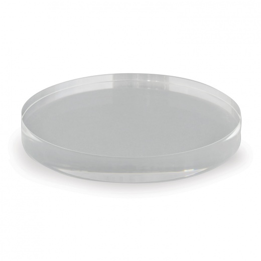 Clear Lucite Round Stand 5"D (Set Of 2) - Elevate Your Decor with Style