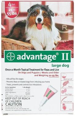 Flea Control For Dogs And Puppies 21-55 Lbs 6 Month Supply