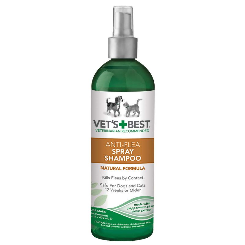 Pet Anti-Flea Easy Spray Shampoo 16Oz