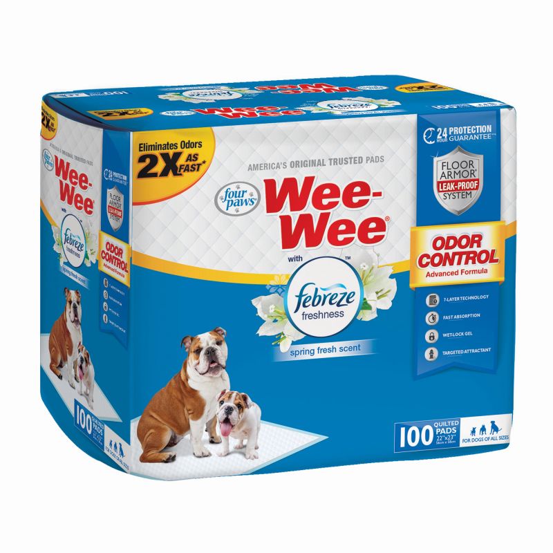 Wee-Wee Odor Control With Febreze Freshness Pads 100 Count