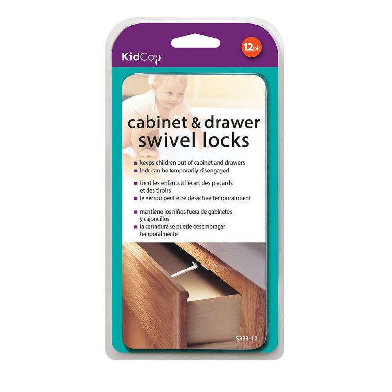Swivel Cabinet And Drawer Locks 12 Pack