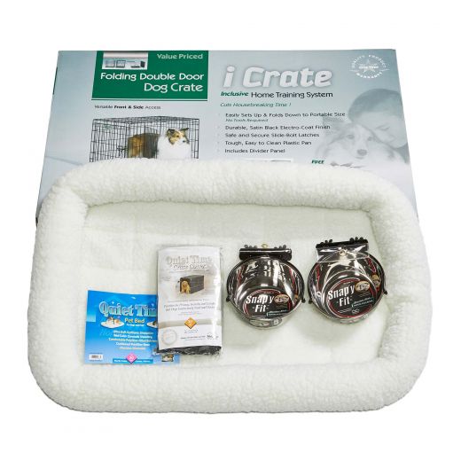 Midwest iCrate Dog Crate Kit - The Ultimate Comfort & Safety Solution