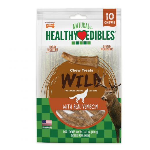 Healthy Edibles Antler Real Venison 10 Count