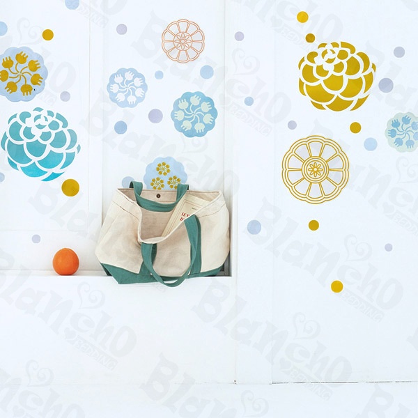 Paint Petals Wall Decals Stickers Appliques