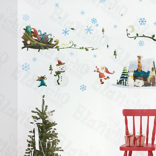 Snow World Large Wall Decals
