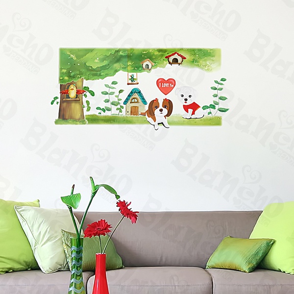 Lovely Dog Large Wall Decals Stickers Appliques