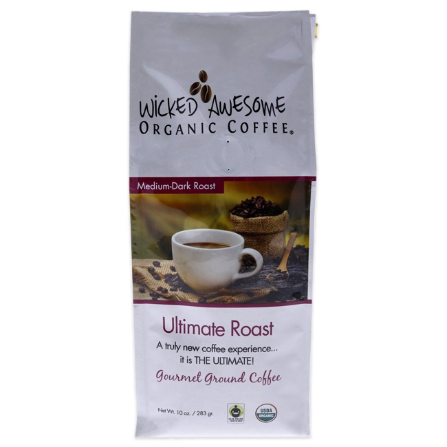 Wicked Awesome Organic Ultimate Ground Coffee By Bostons Best - 10 Oz Coffee