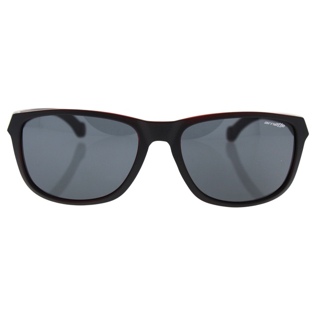 Arnette An 4214 2312-87 Straight Cut - Matte Black On Opal Red-Gray By Arnette For Men - 58-17-145 Mm Sunglasses
