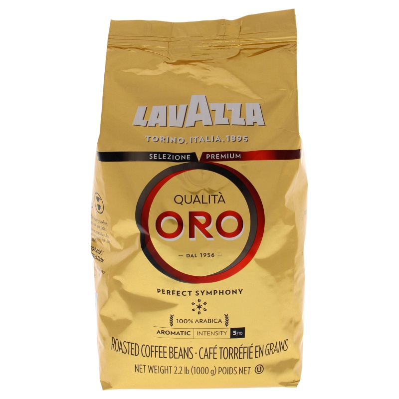 Qualita Oro Coffee Roast Whole Bean Coffee By Lavazza For Unisex - 35.2 Oz Coffee